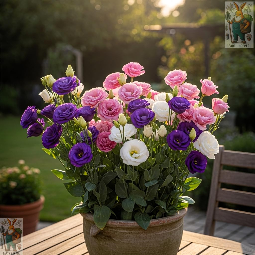 50+ SEEDS Lisianthus Flower Mix Colors Seed Pack, Easy Care & Fragrant & Air Purifying for Indoor & Outdoor Gardening