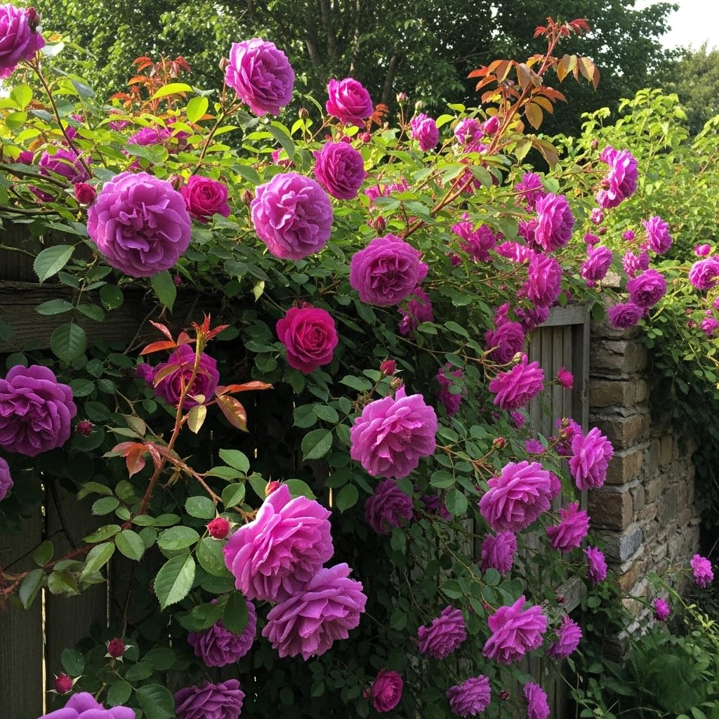 Climbing Rose Hybrid Seeds Pack - Large Flowers- 70 Easy-to-Grow Seeds for Vibrant Blooms, Suitable for All Indian Climates (ALL IN ONE MIX)