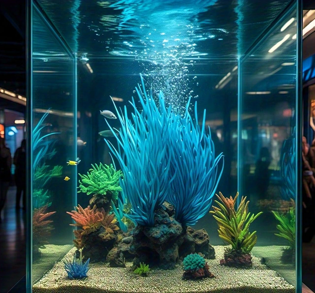 Aquatic Delight - 120 Fish Friendly Aquarium Grass Seeds, Year-Round Growth (BLUE)