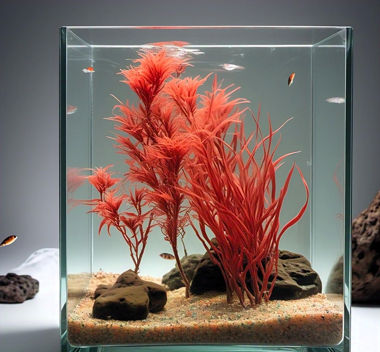 Aquatic Delight - 120 Fish Friendly Aquarium Grass Seeds, Year-Round Growth (BLUE)