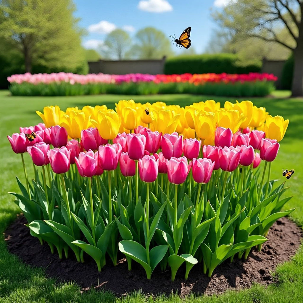 BlimBurn Hybrid Tulip Mix Flower Seeds - 50+ Seeds, Easy to Grow & Care, Suitable for All India Climates
