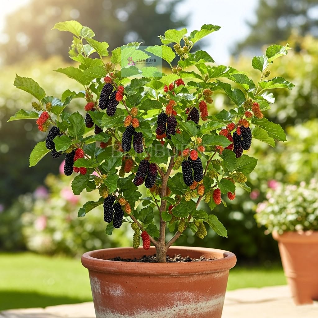 Exotic Dwarf Fruit Seeds Combo - 60 Seeds Total (20x Mulberry, 20x Blueberry, 20x Strawberry) | All Season, Easy to Grow for Balcony, Indoor, and Outdoor Home Garden in India