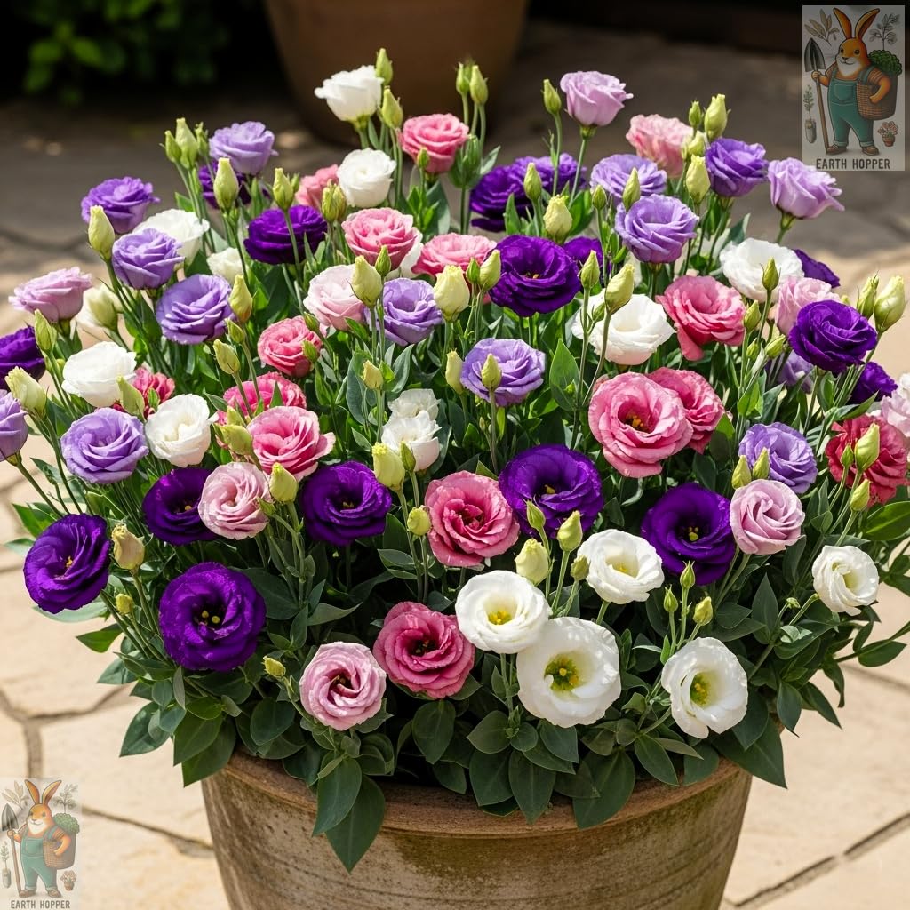 50+ SEEDS Lisianthus Flower Mix Colors Seed Pack, Easy Care & Fragrant & Air Purifying for Indoor & Outdoor Gardening