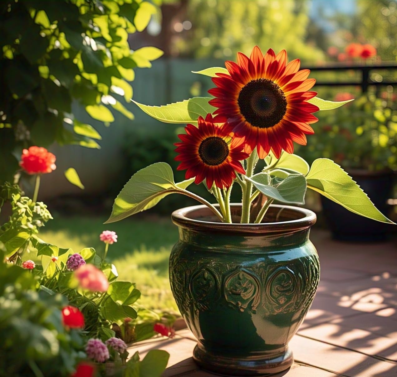 NooElec Seeds India Hybrid Sunflower Seeds (50+ Seeds Pack) - All-Season Growing, Low Maintenance