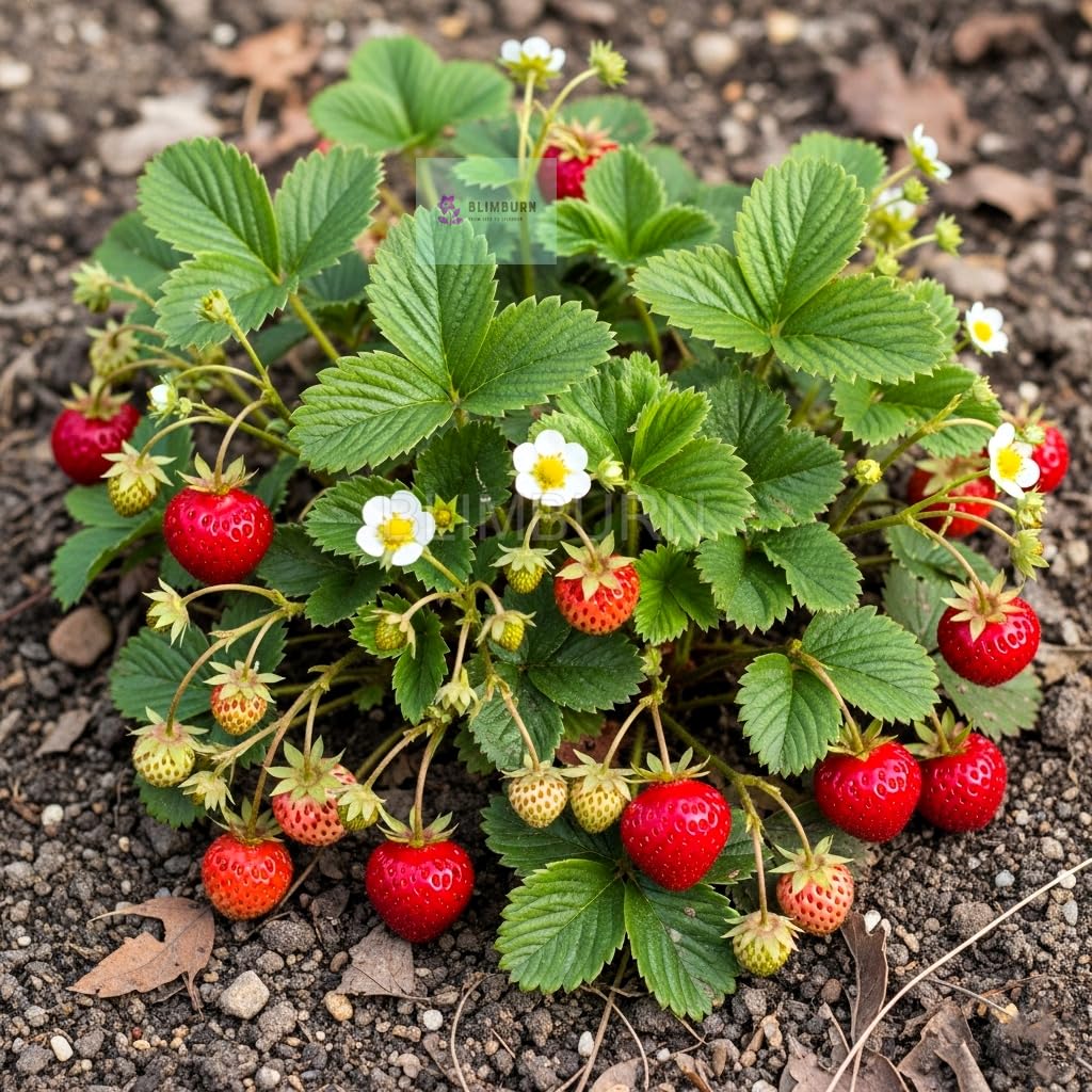 Exotic Dwarf Fruit Seeds Combo - 60 Seeds Total (20x Mulberry, 20x Blueberry, 20x Strawberry) | All Season, Easy to Grow for Balcony, Indoor, and Outdoor Home Garden in India