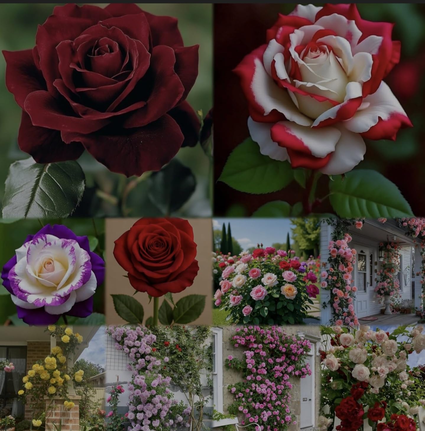 Urban Eden® Climbing Rose Flower Seeds for Home and Kitchen Gardening Pack of 250 seeds (ALL COLOR SHADE)