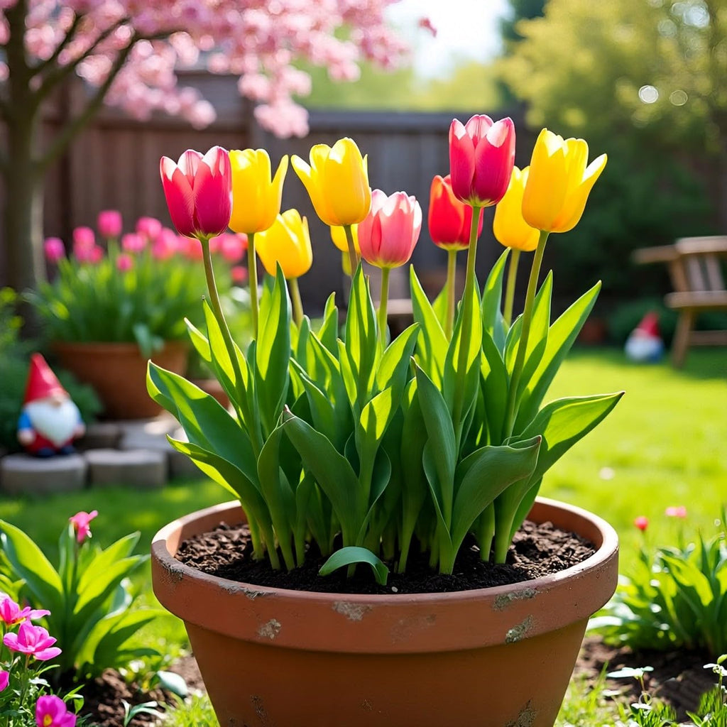 BlimBurn Hybrid Tulip Mix Flower Seeds - 50+ Seeds, Easy to Grow & Care, Suitable for All India Climates