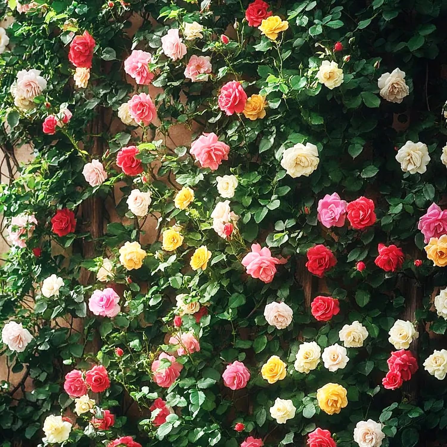 Imported Hybrid Climbing Rose Flower Mix Seeds, Year-Round Blooms (Pack of 250+ Seeds)