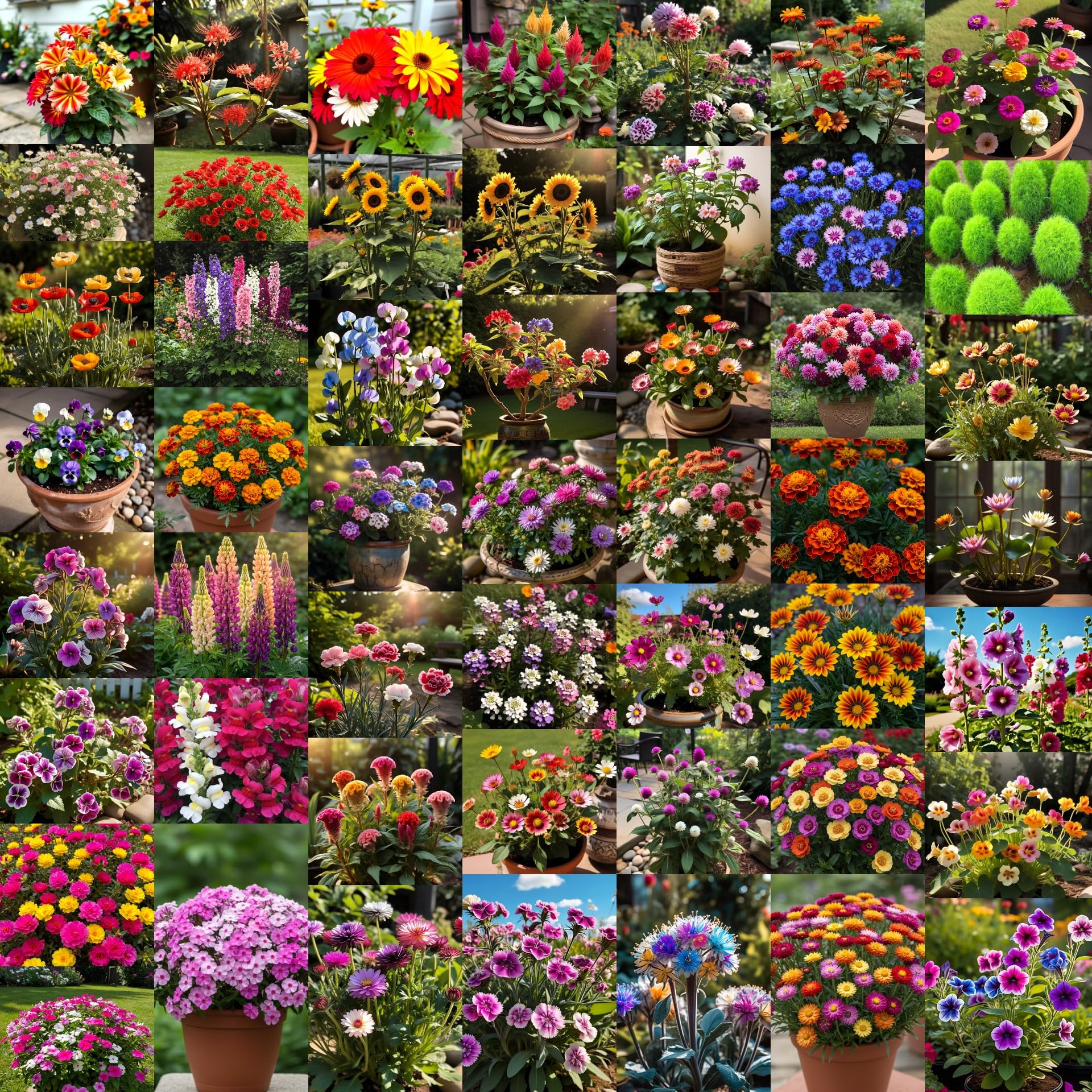 Low Maintenance Hybrid Flower Seeds Combo Pack- All Year Flower Seeds Supply (20 VARIETIES)