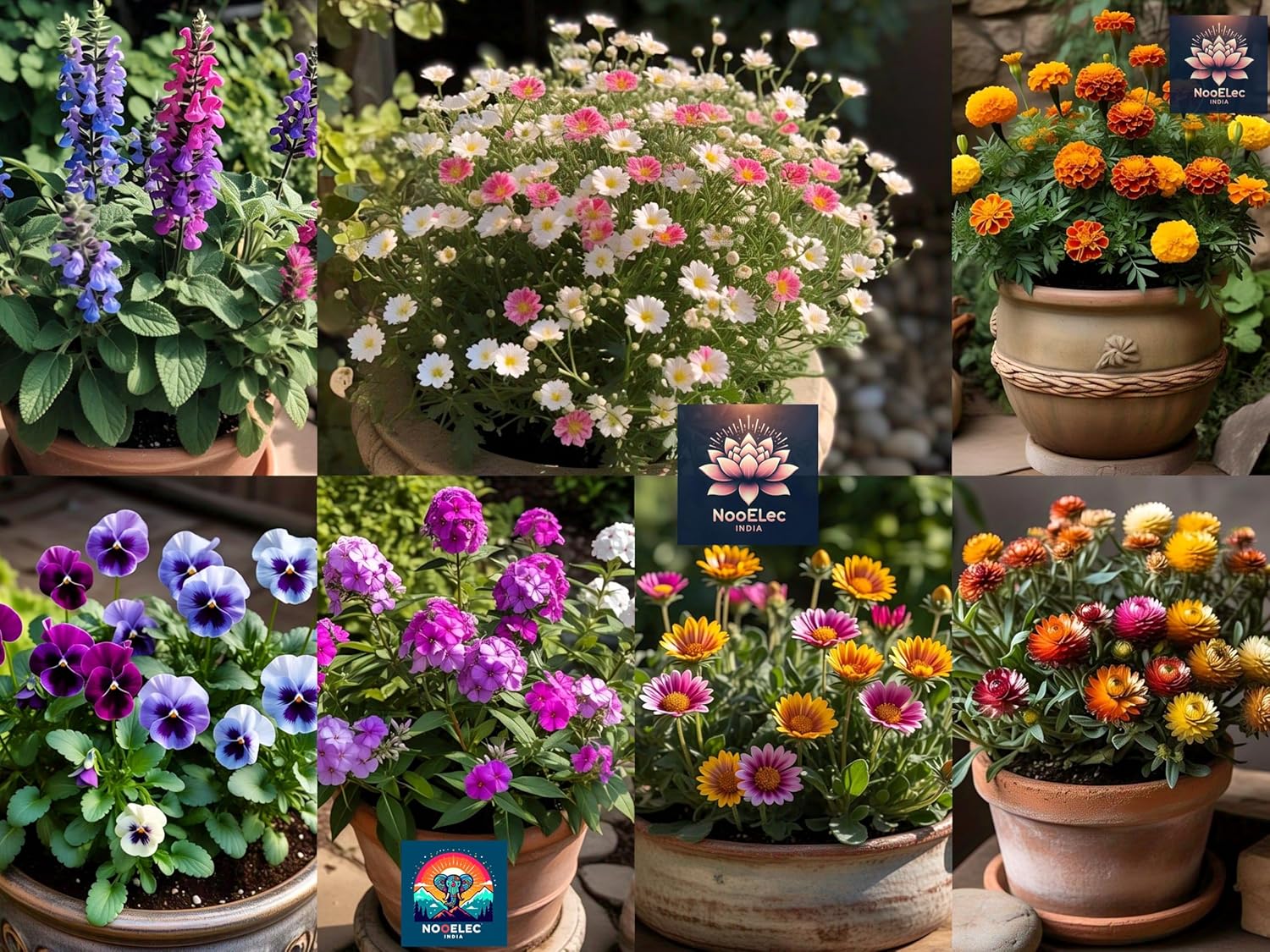 1000+ Seeds, 1000 Smiles! 20 Variety Hybrid Flower Seeds Combo Pack for Winter Blooms, September - October - November Planting, Low Maintenance.